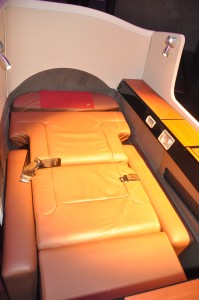 JAL Suite in bed mode