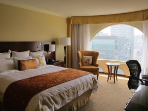 A Marriott hotel room