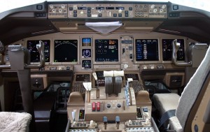 The cockpit of the missing plane, in 2004