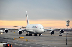 An Airbus A380 at JFK