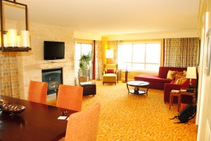 A suite at the JW Mariott in San Antonio