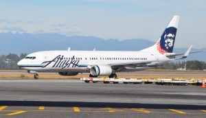 An Alaska Airlines 737 in Seattle
