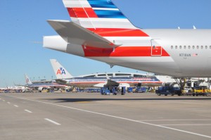 American's new livery on the 777-300ER