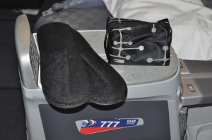 American's new slippers and business-class amenity kit 