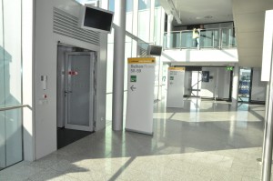 Lufthansa A380 boarding gate at Frankfurt