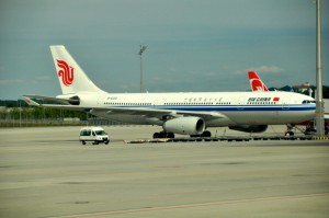 An Air China aircraft in Munich