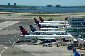Delta aircraft at JFK's Terminal 4