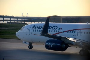 An Aeromexico plane at JFK