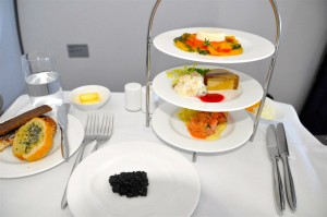 First-class meal on Lufthansa