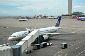 A United plane in Denver