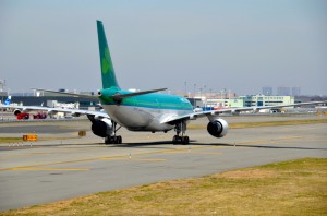 An Are Lingus plane at JFK